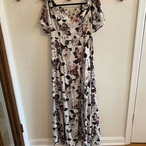 White Floral Maxi